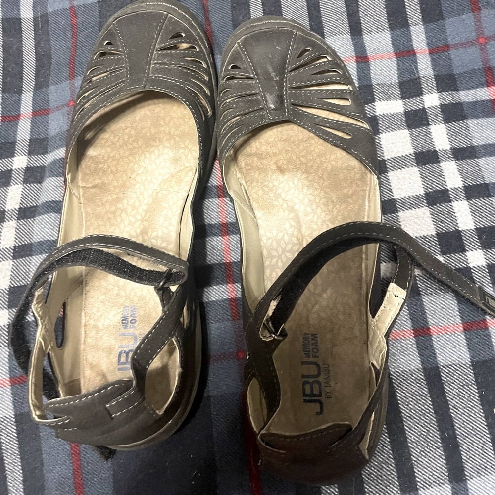 JBU Women's Black Sandals